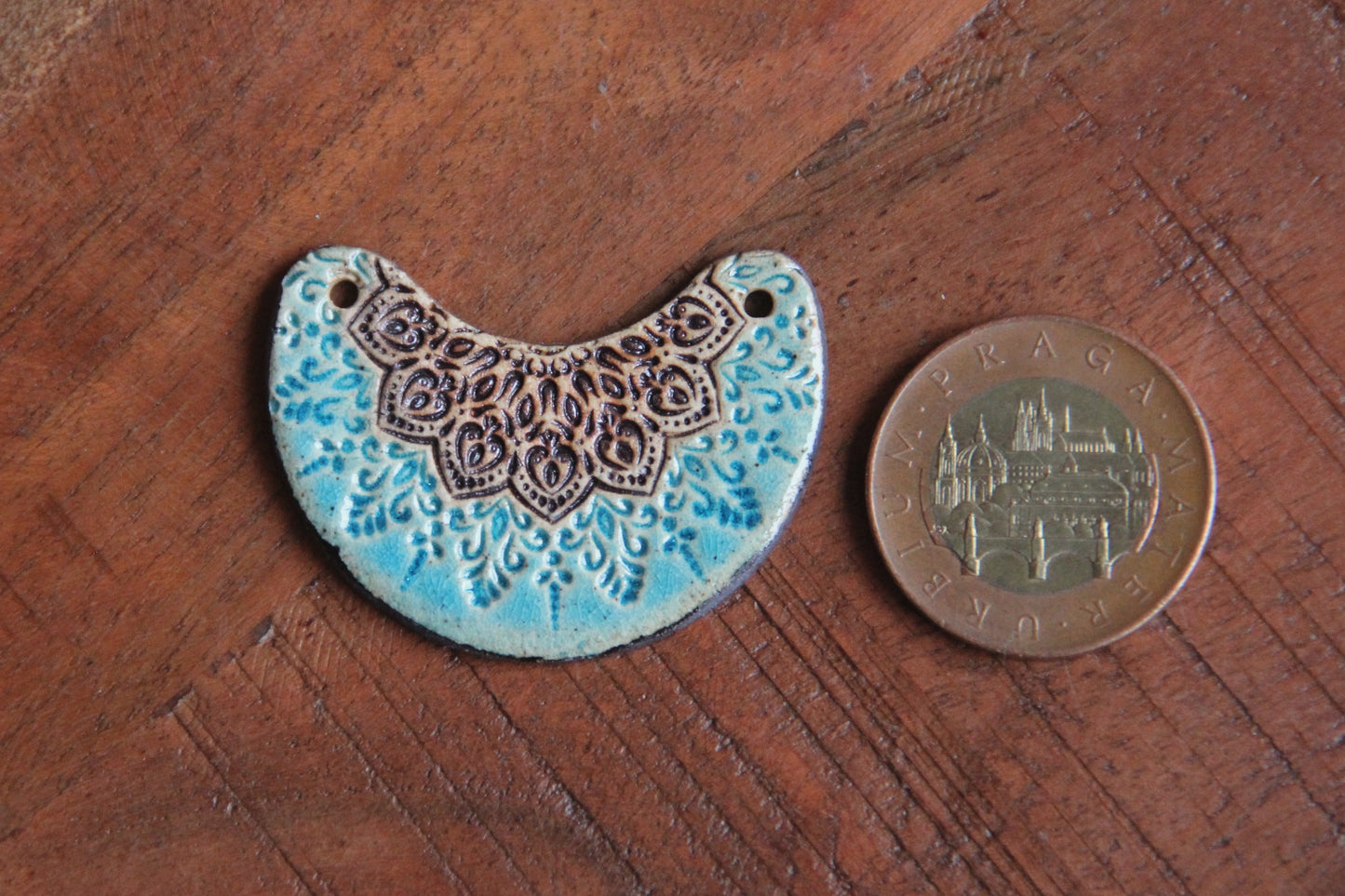 Rustic Stoneware Pendant