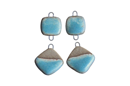 Set of 4 reversible beads - earring set