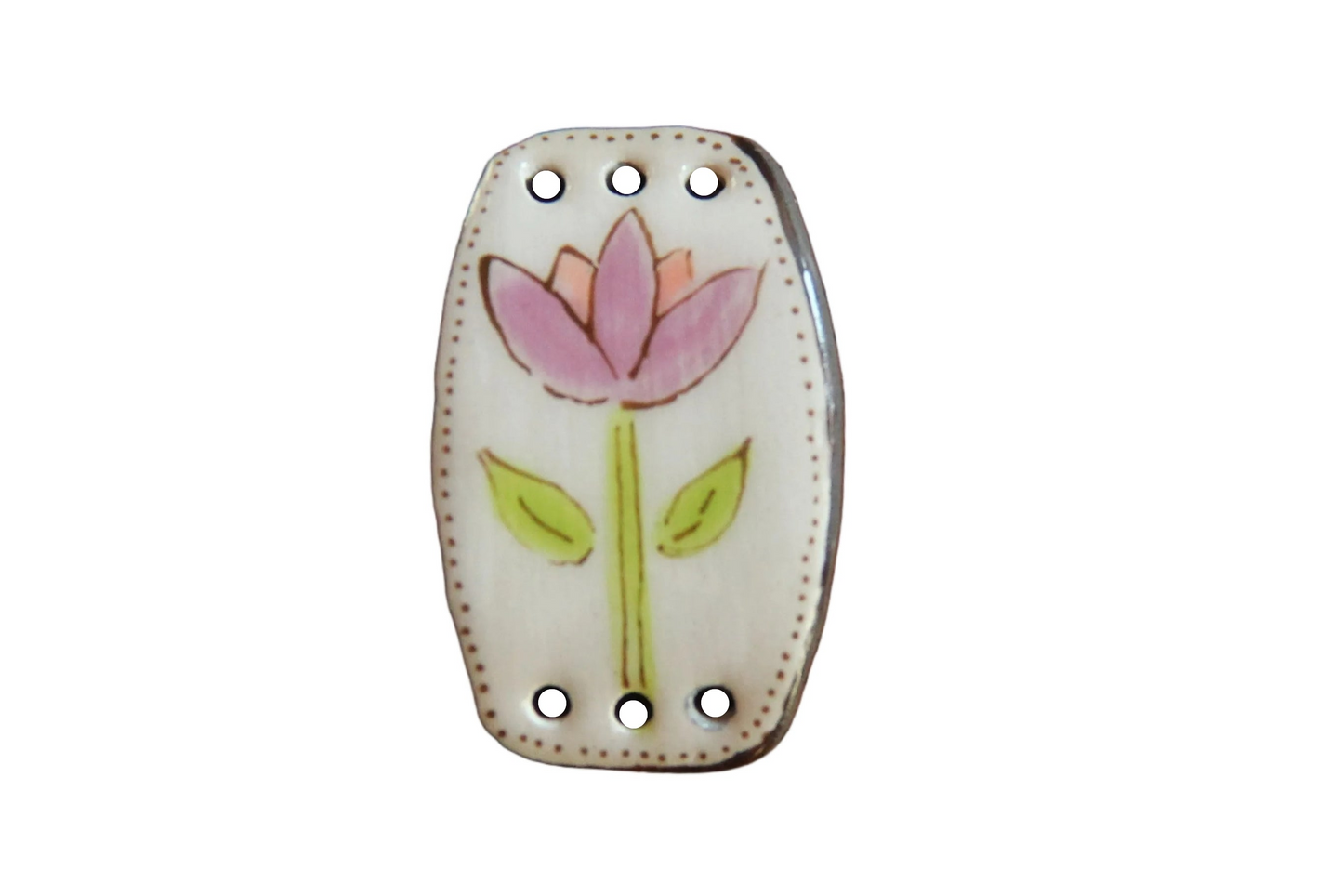 Flower Ceramic Bracelet Bar