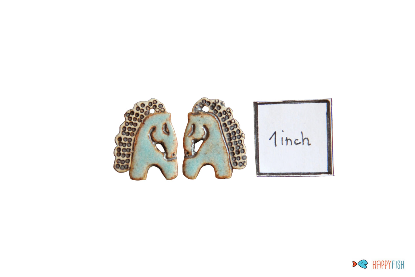 Beautiful Rustic Horses Earring Pair