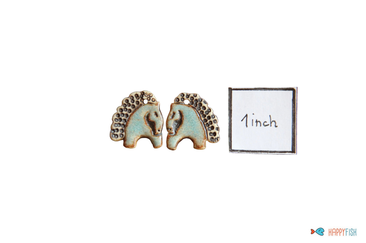 Horses Rustic Earring Pair