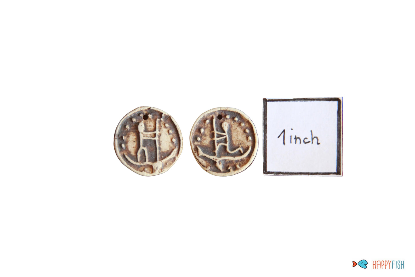BOATMEN 1... a pair of earring dangles in rustic style