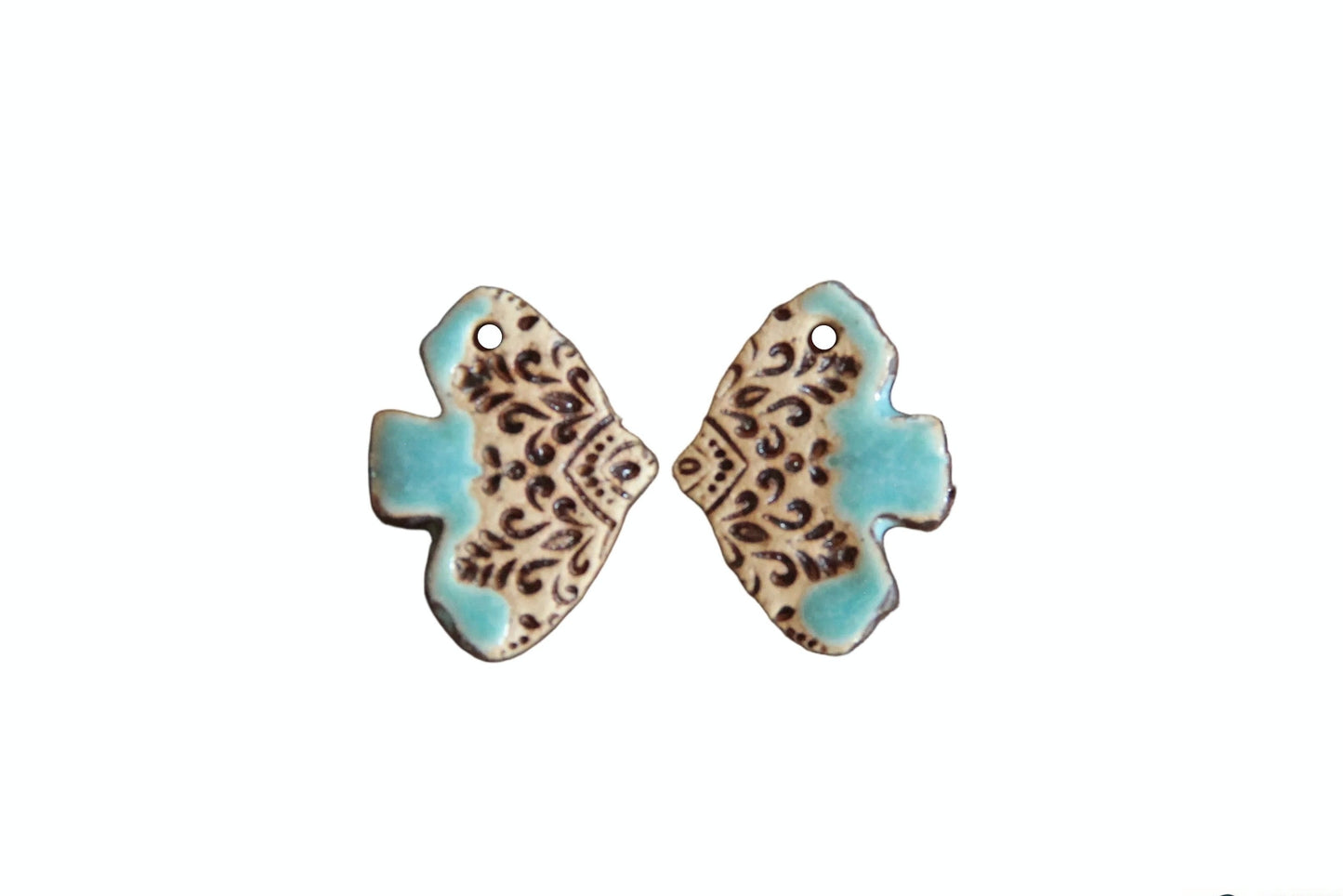 BIRDS... very lightweight ceramic earring dangles