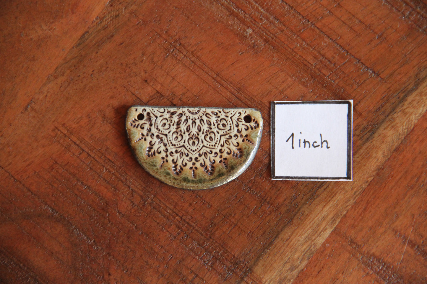 Rustic Stoneware Focal Pendant