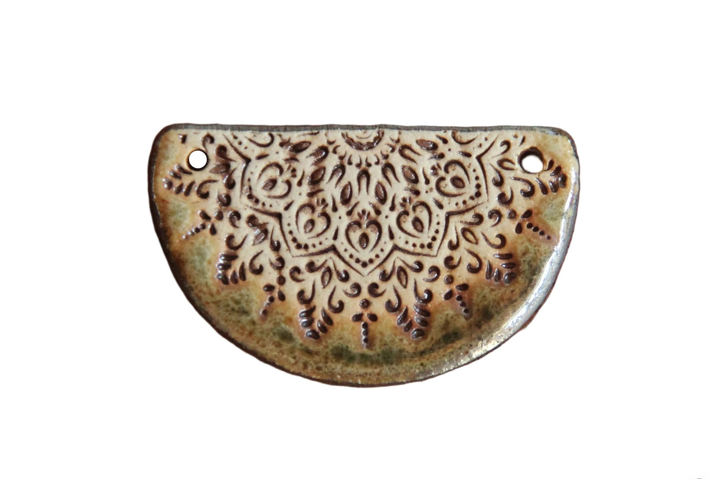 Rustic Stoneware Focal Pendant