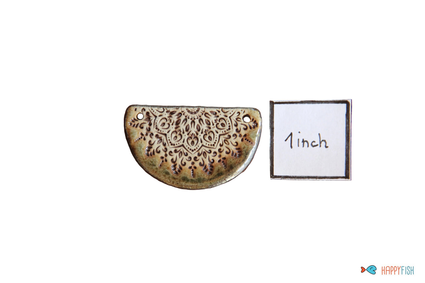 Rustic Stoneware Focal Pendant