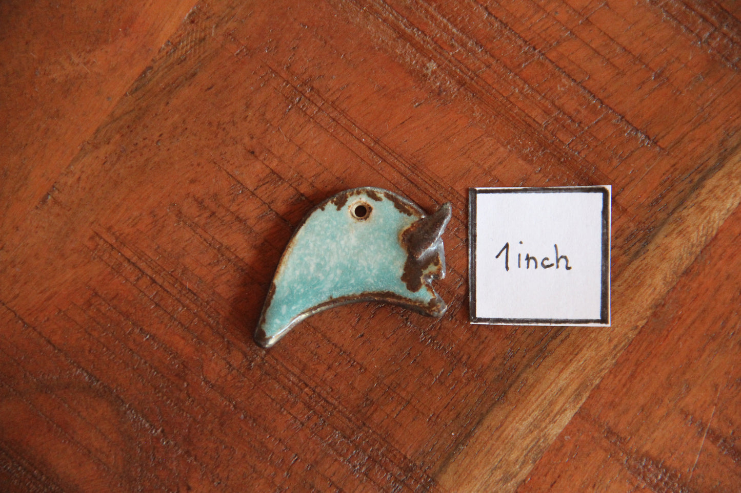 Buffalo / Bison - Bothsided Stoneware Rustic Pendant