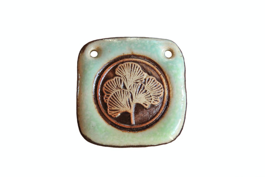 GINKGO... Rustic Stoneware Focal