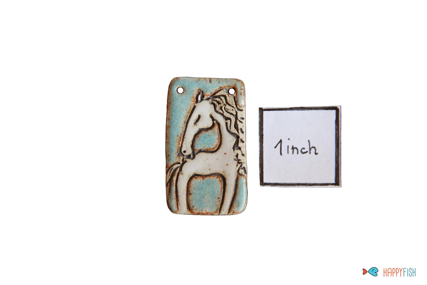 Dreaming... Rustic Stoneware Horse Pendant