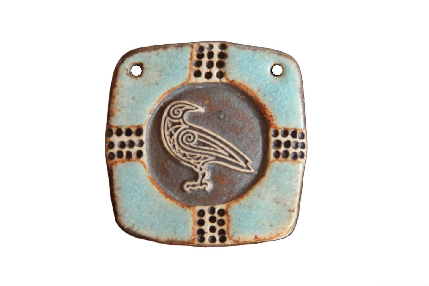 RAVEN... Textured Stoneware Focal