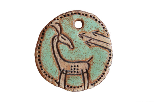 Rustic Stoneware Pendant