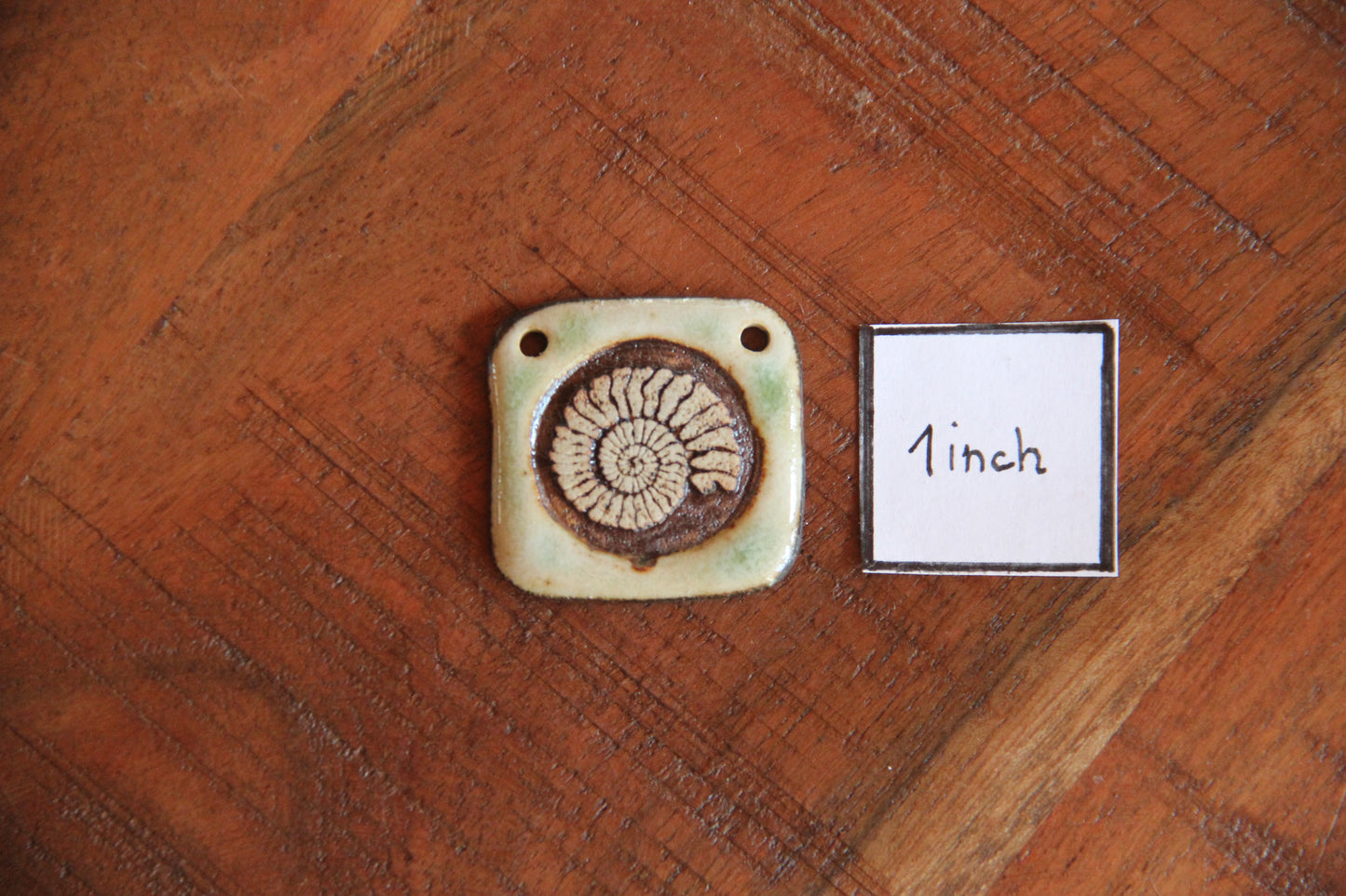 Seashell... rustic focal pendant
