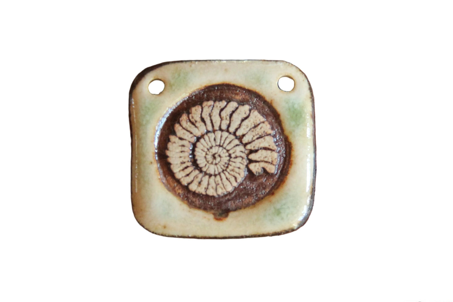 Seashell... rustic focal pendant