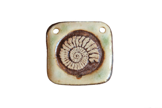Seashell... rustic focal pendant