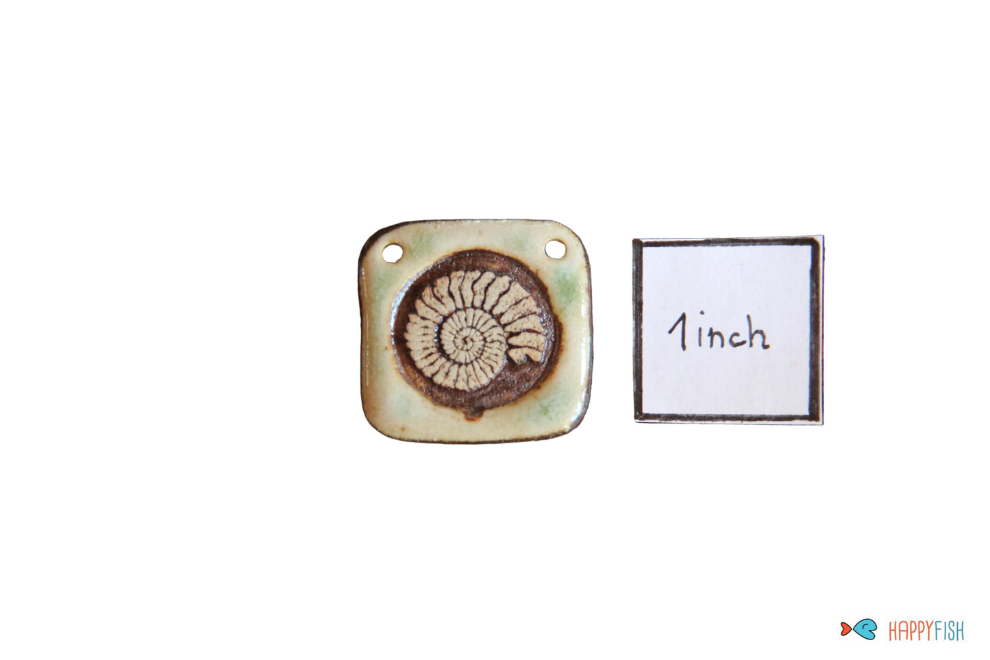 Seashell... rustic focal pendant