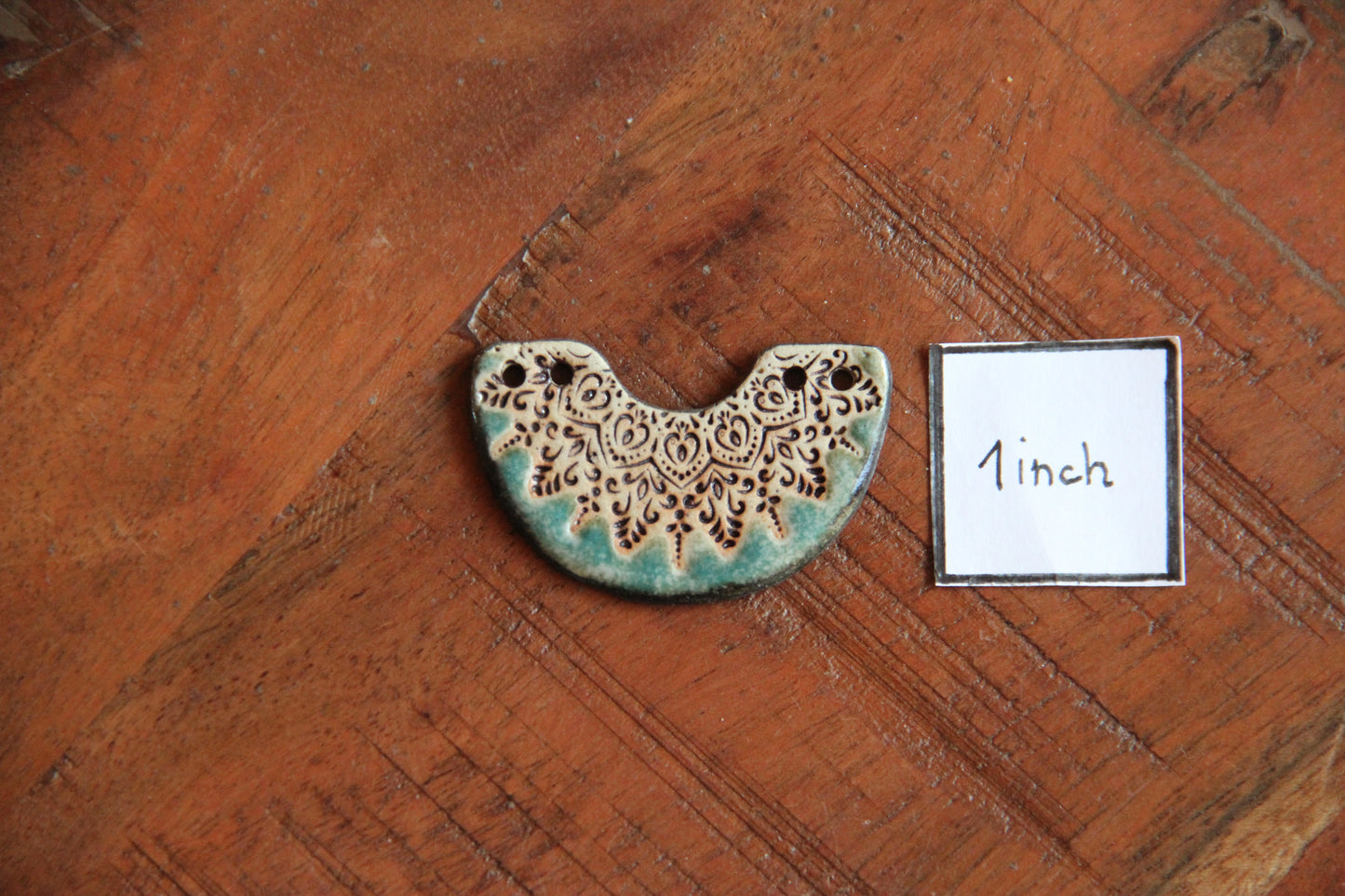 Rustic Stoneware Focal Pendant