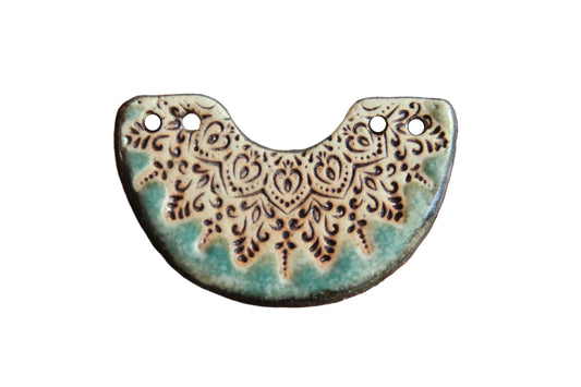 Rustic Stoneware Focal Pendant