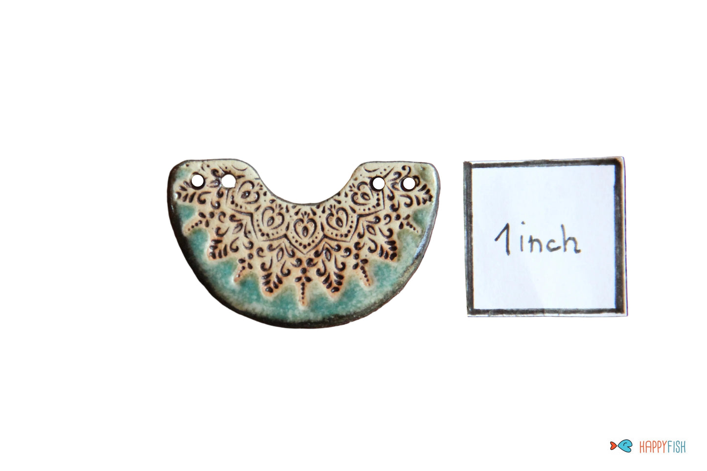 Rustic Stoneware Focal Pendant