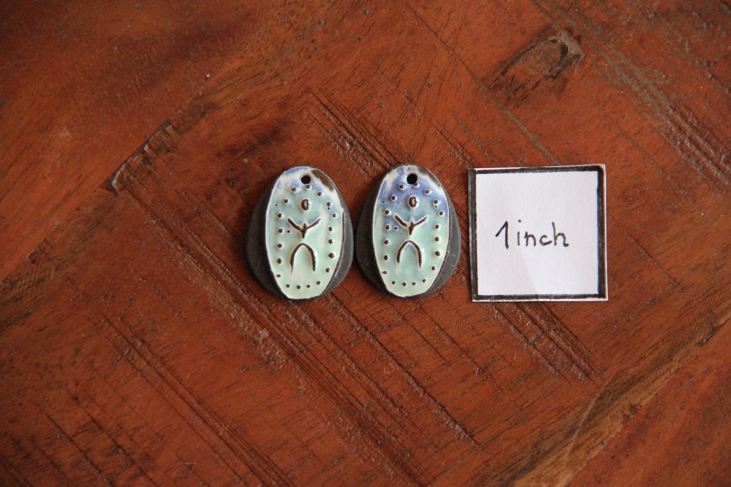 Little people... ceramic earring dangles