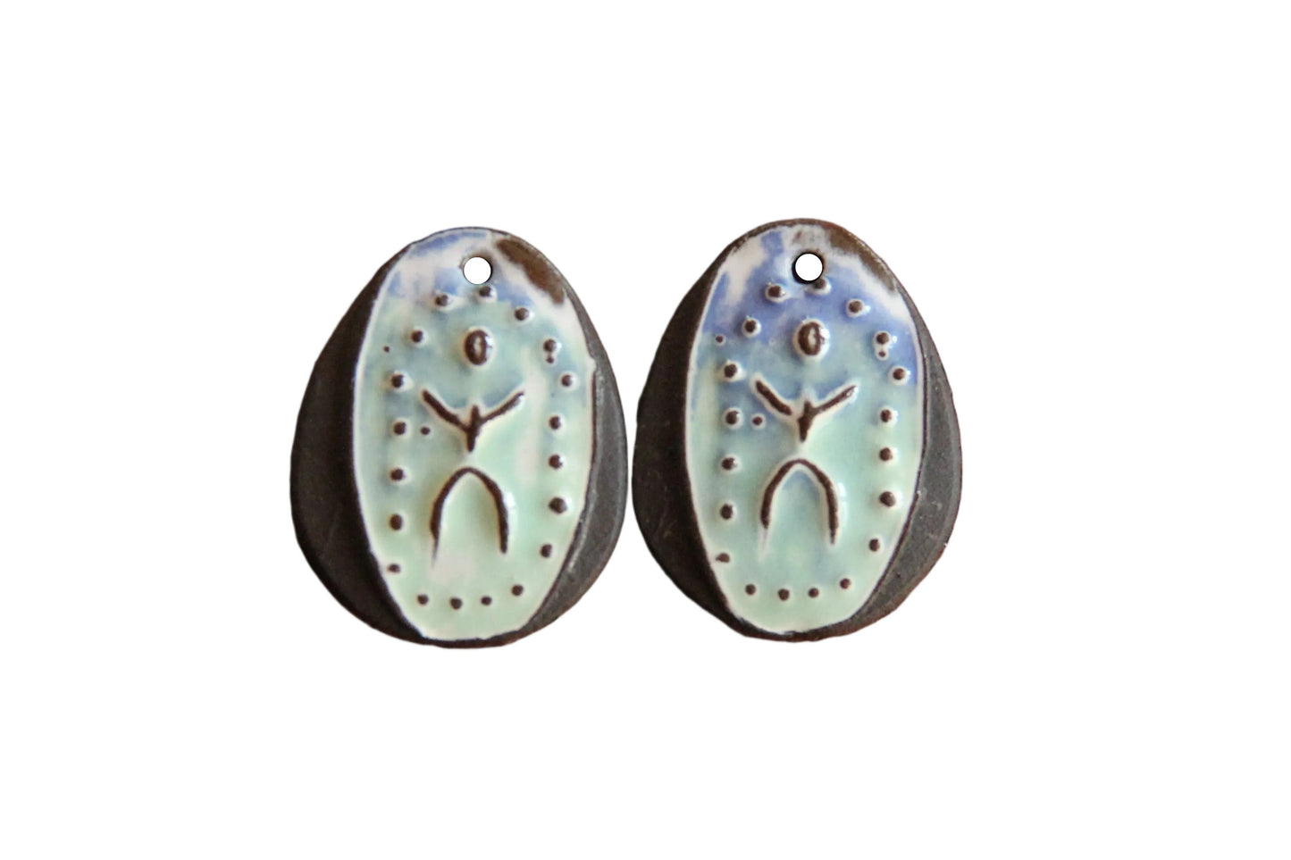 Little people... ceramic earring dangles
