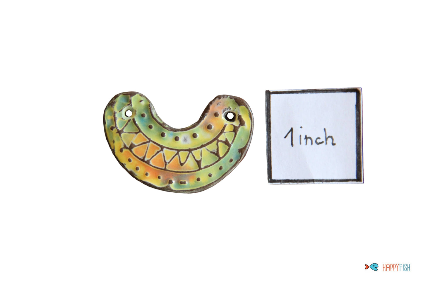 Ceramic pendant in pastel colors