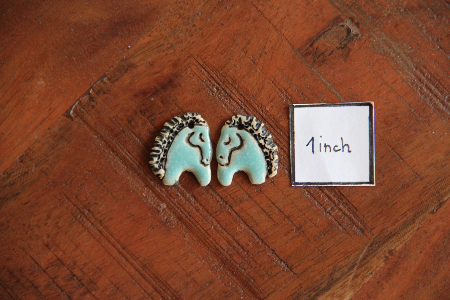 Adorable Turquoise Horses Earring Pair