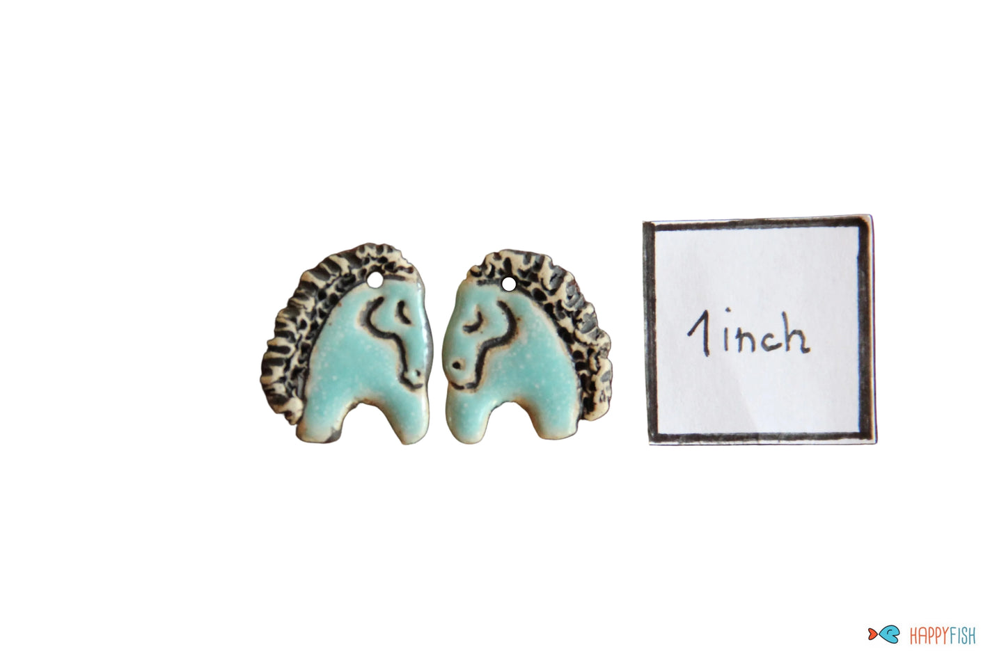 Adorable Turquoise Horses Earring Pair