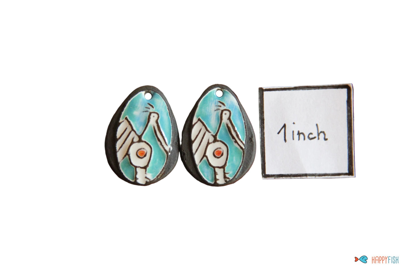 CRANE... Earring Pair