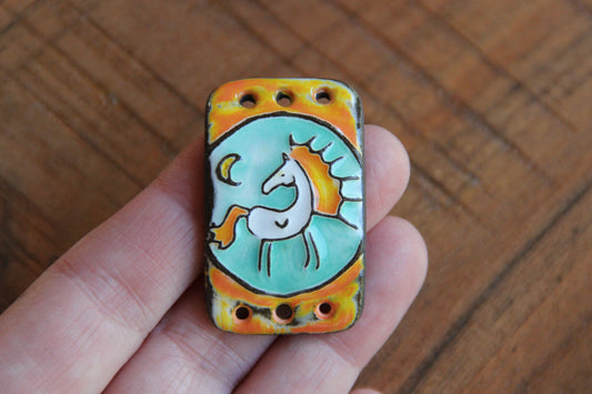 Horse under the Moon - bracelet bar
