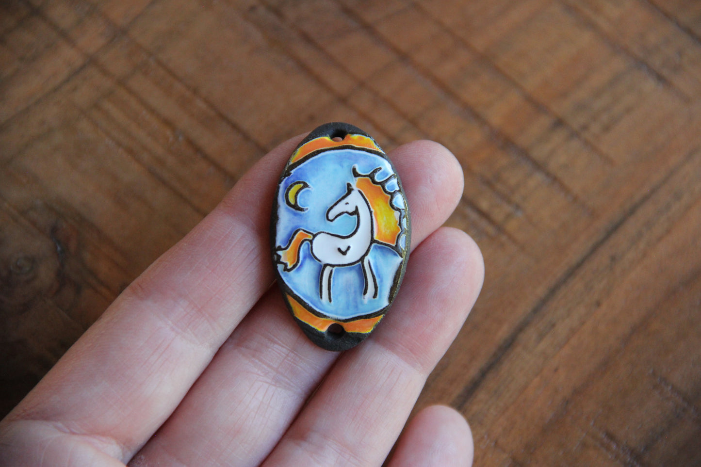 Horse under the Moon - bracelet bar