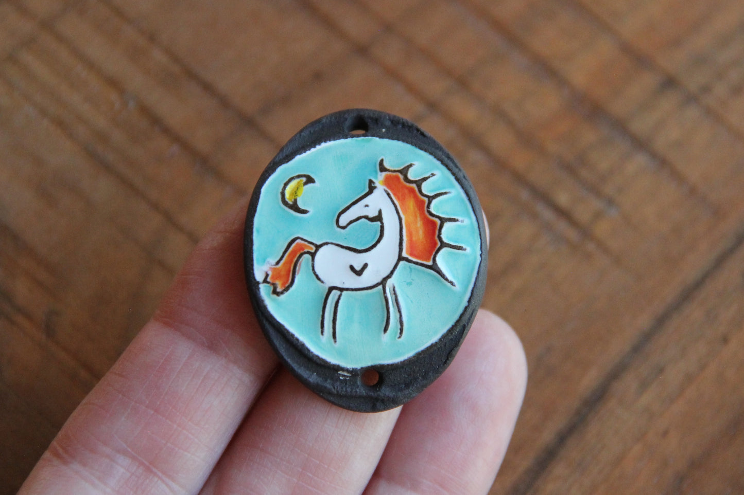 Horse under the Moon - bracelet bar
