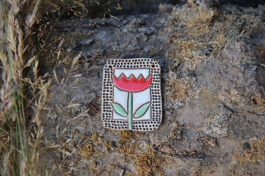 Tulip Rustic Stoneware Pendant