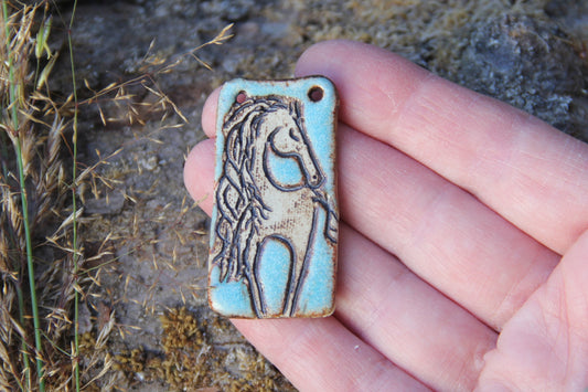 Rustic Stoneware Pendant