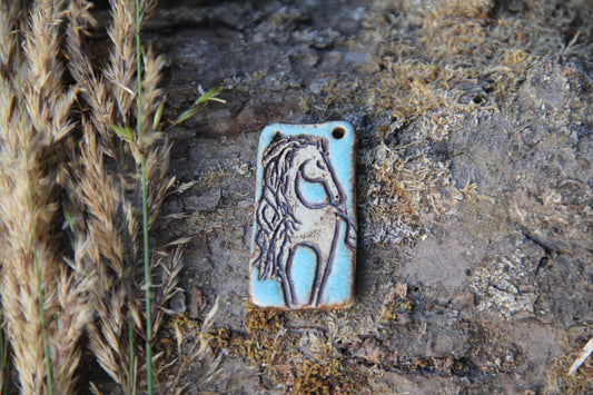 Rustic Stoneware Pendant