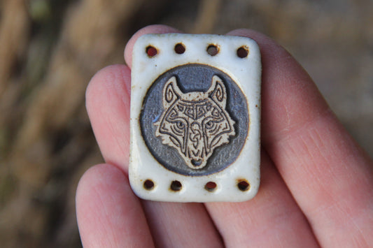 FREEDOM and LOYALTY - rustic stoneware bracelet bar
