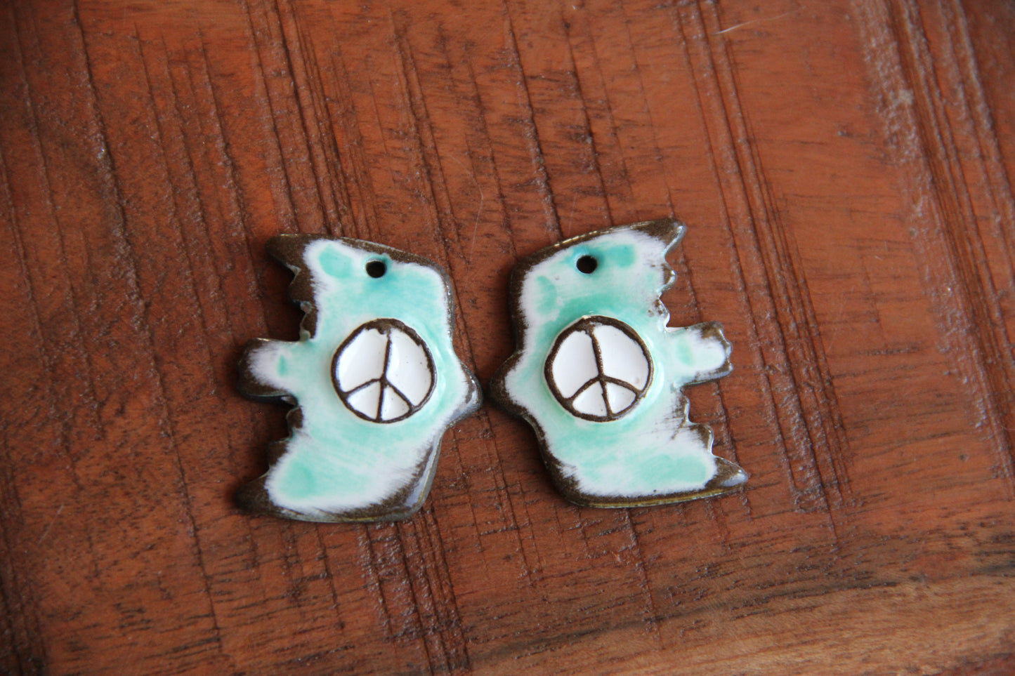 Ceramic pendant PEACE BIRD