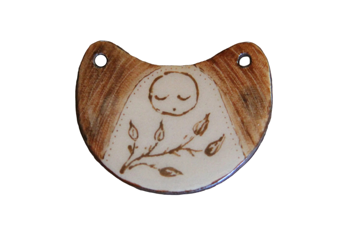 PROTECT YOUR PEACE ceramic focal pendant