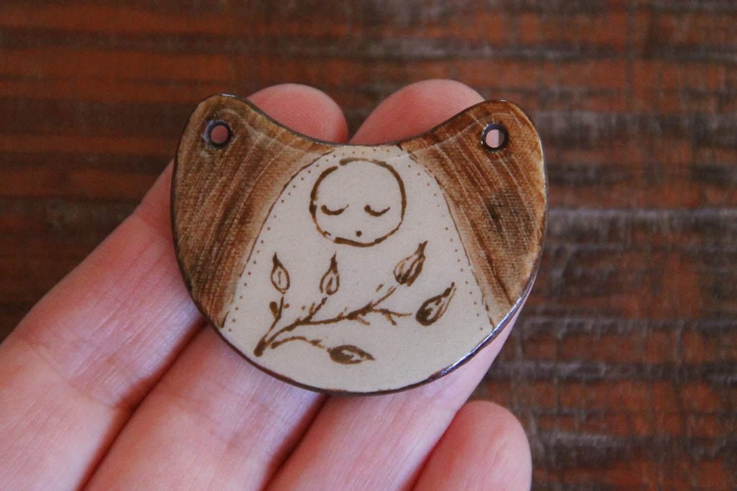 PROTECT YOUR PEACE ceramic focal pendant