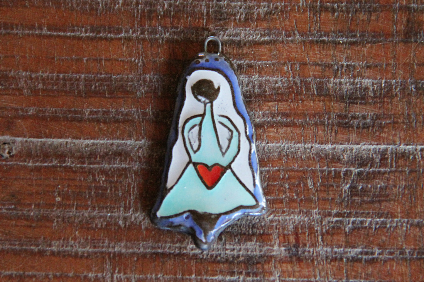 I'm holding your heart ceramic focal pendant